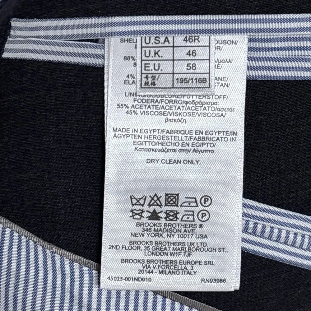 Brooks Brothers Sport‎ Coat 46R Gray Explorer Regent Blazer Classic Business